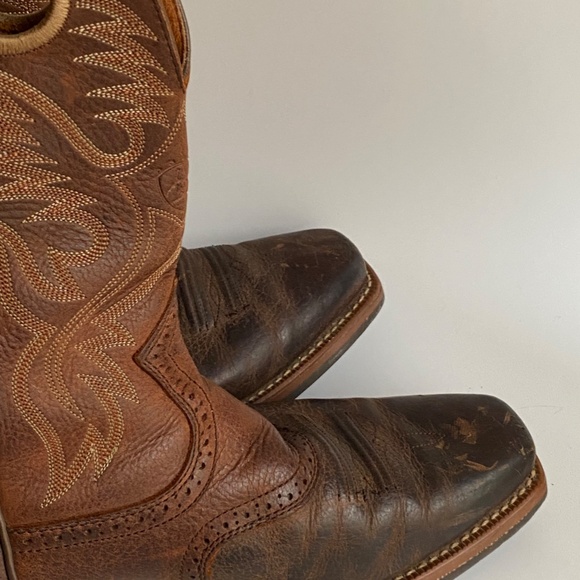 Men's Ariat Leather Western Cowboy Boots 10 D - Picture 16 of 16
